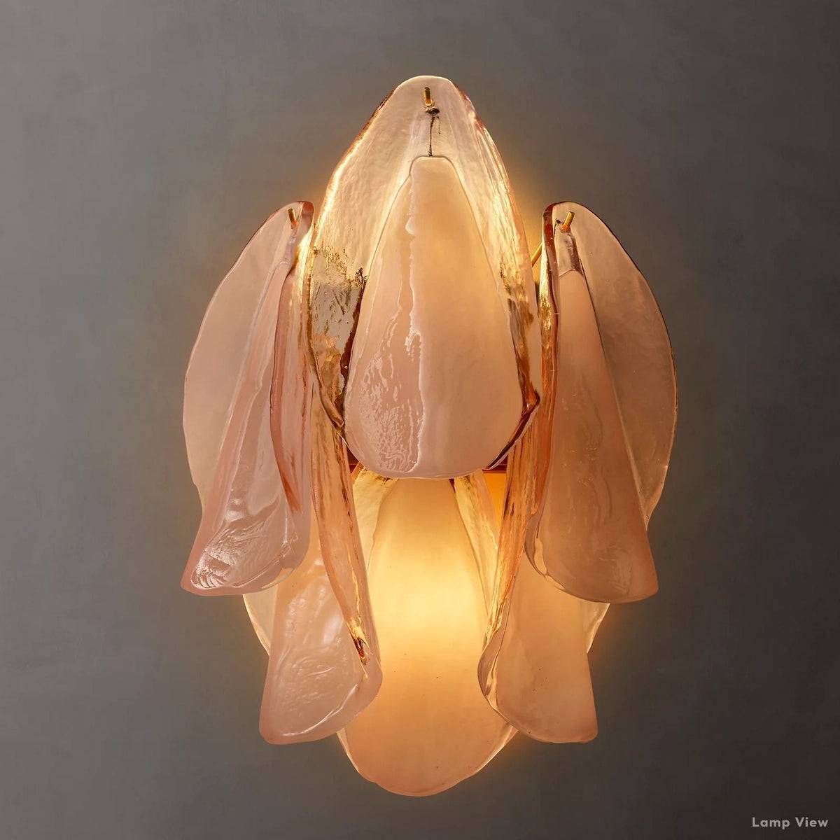 Petalia Botanical Glass Wall Sconce