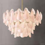 Petalia Botanical Glass Round Chandelier 32"