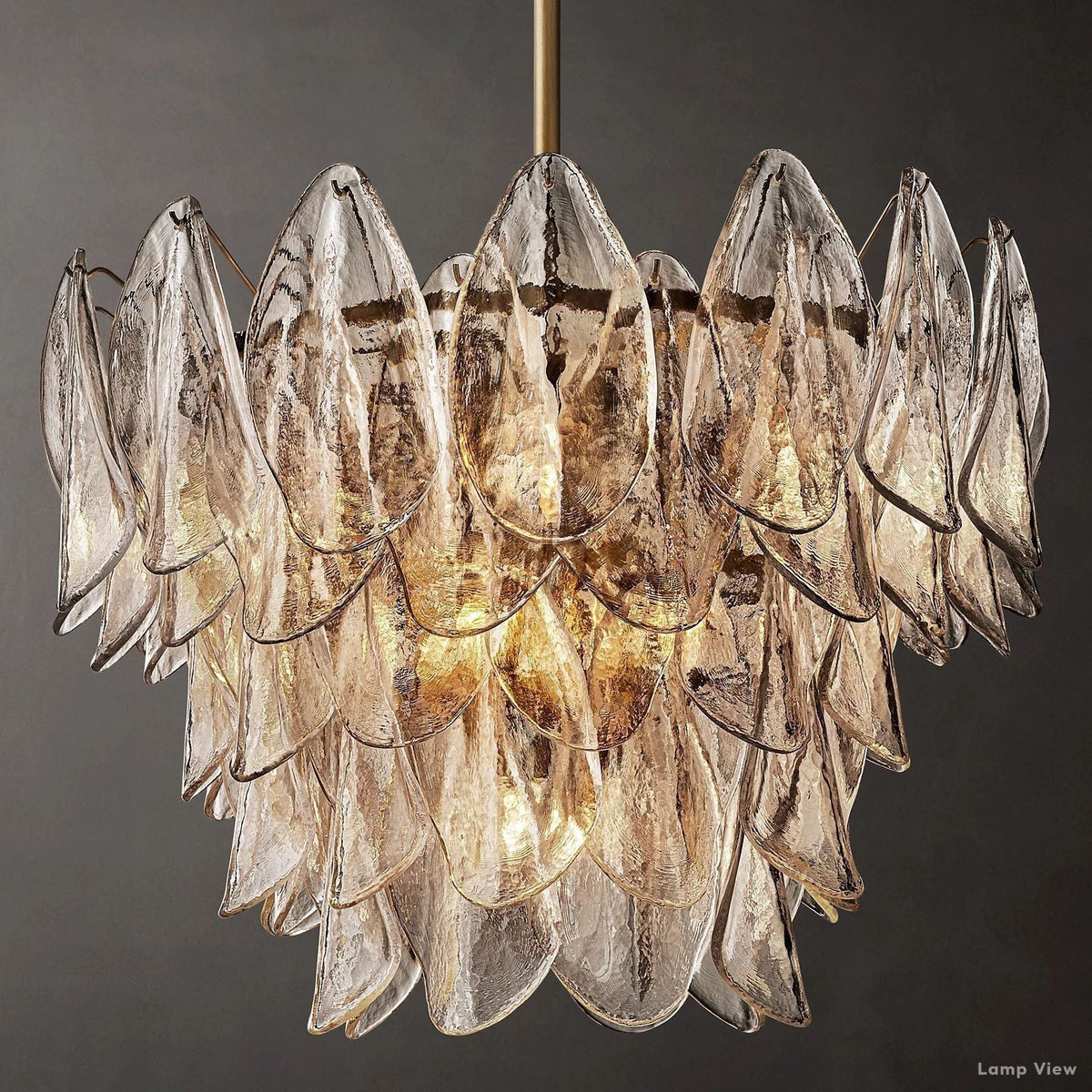 Petalia Botanical Glass Round Chandelier 26"