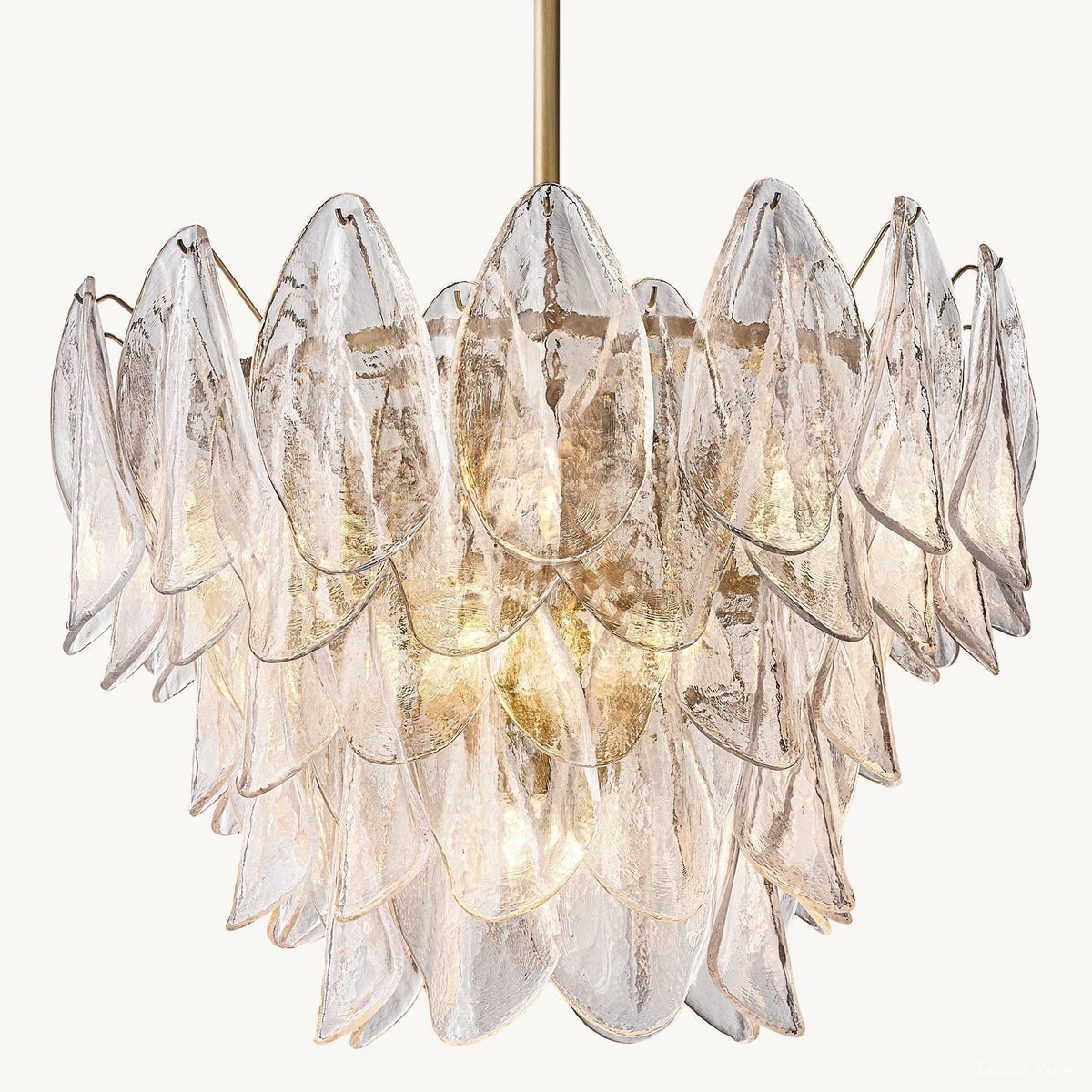 Petalia Botanical Glass Round Chandelier 26"