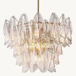 Petalia Botanical Glass Round Chandelier 26"