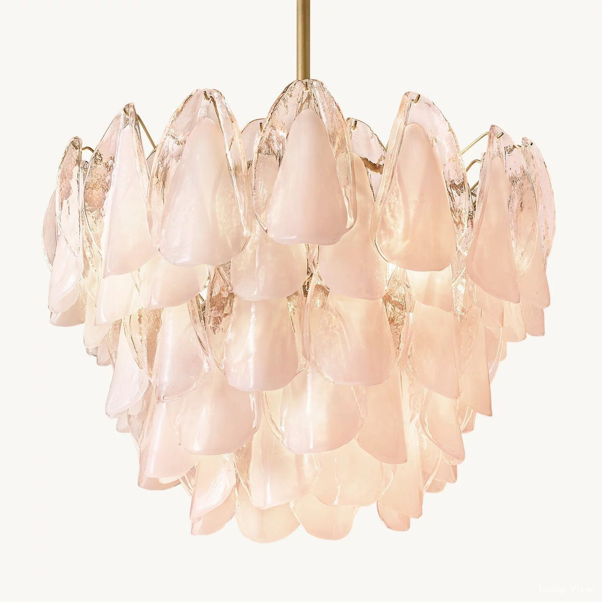 Petalia Botanical Glass Round Chandelier 26"