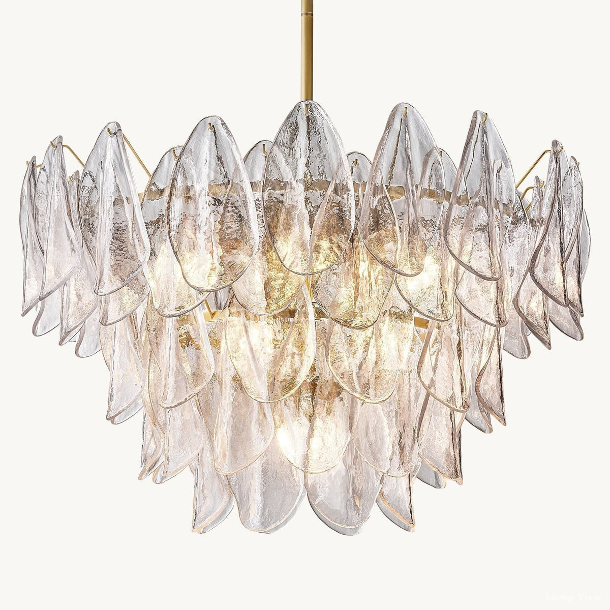 Petalia Botanical Glass Round Chandelier 32"