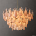 Petalia Botanical Glass Round Chandelier 32"