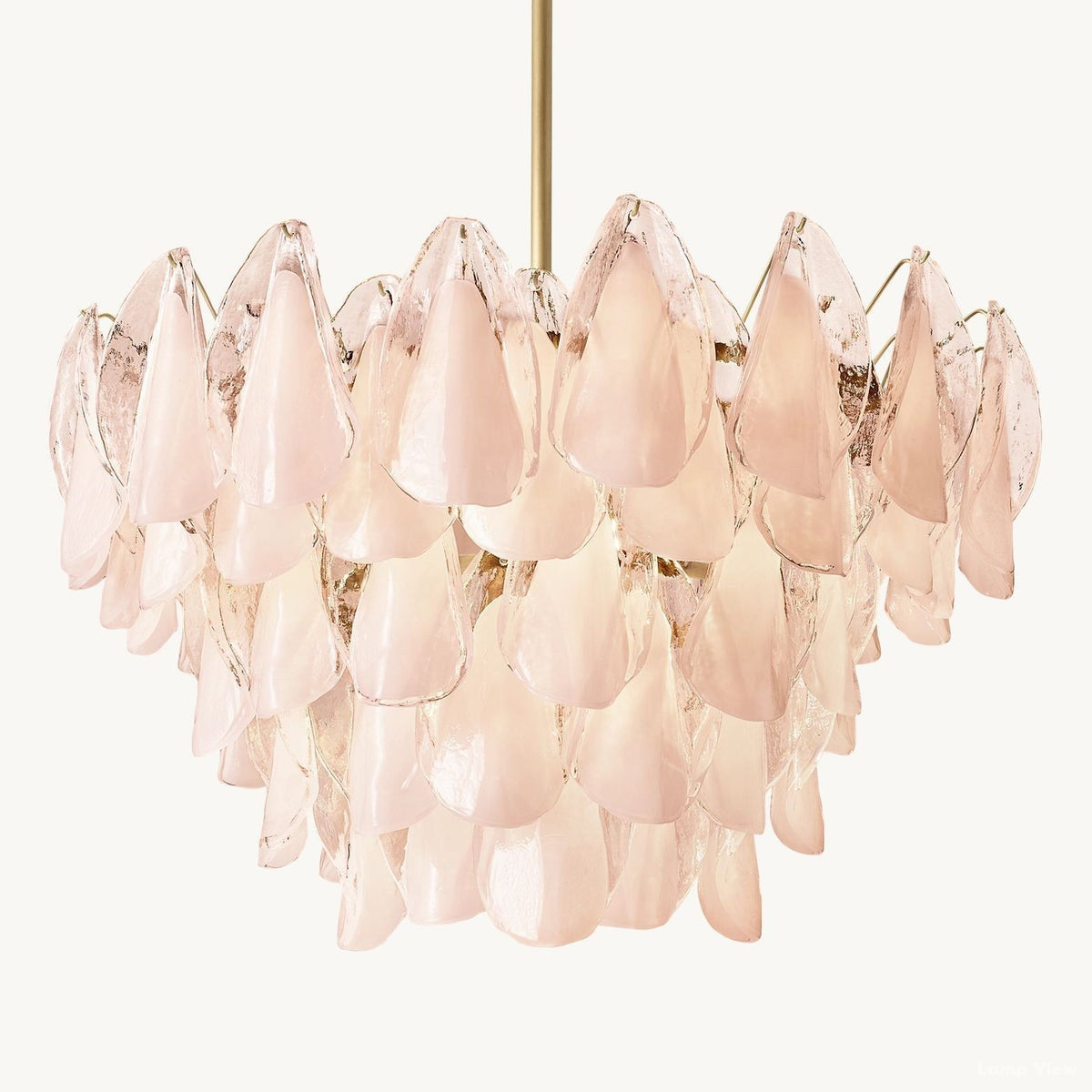 Petalia Botanical Glass Round Chandelier 32"