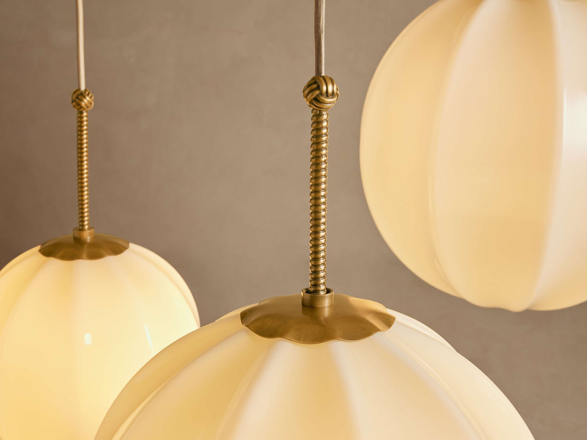 Agnes Paneled Glass Cluster Chandelier
