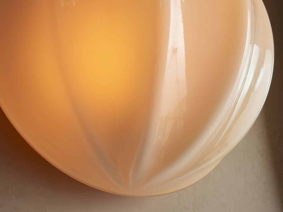 Agnes Paneled Glass Clamshell Sconce