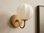 Agnes Paneled Glass Gooseneck Sconce
