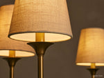 Saige Crisp Shade Round Chandelier
