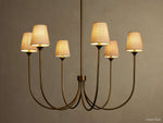 Saige Crisp Shade Round Chandelier