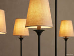 Saige Crisp Shade Round Chandelier