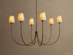 Saige Crisp Shade Round Chandelier