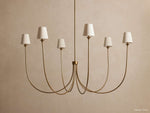 Saige Crisp Shade Round Chandelier
