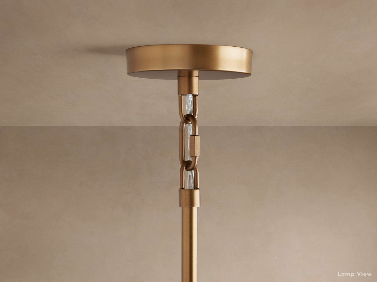 Saige Crisp Shade Round Chandelier