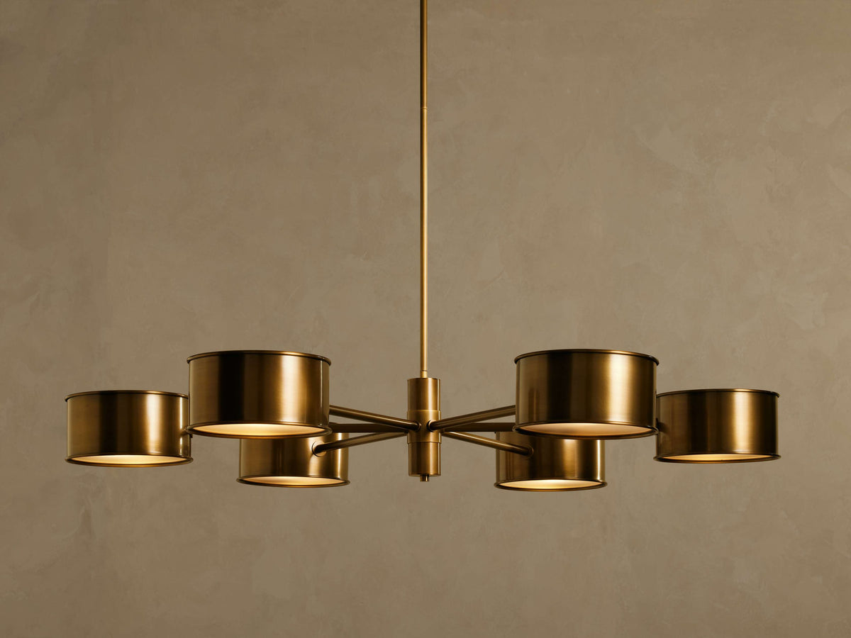 Daphne Metallic Round Chandelier