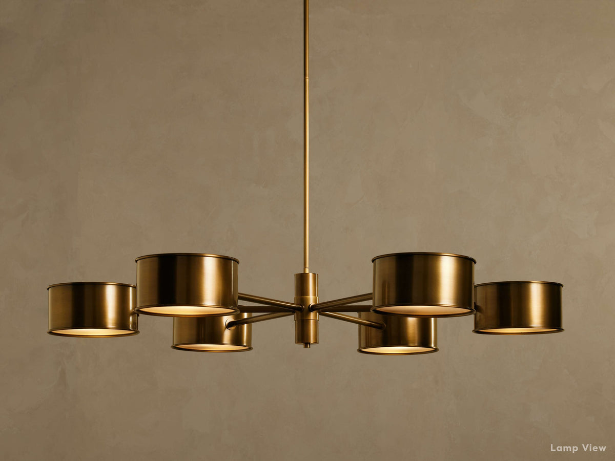 Daphne Metallic Round Chandelier