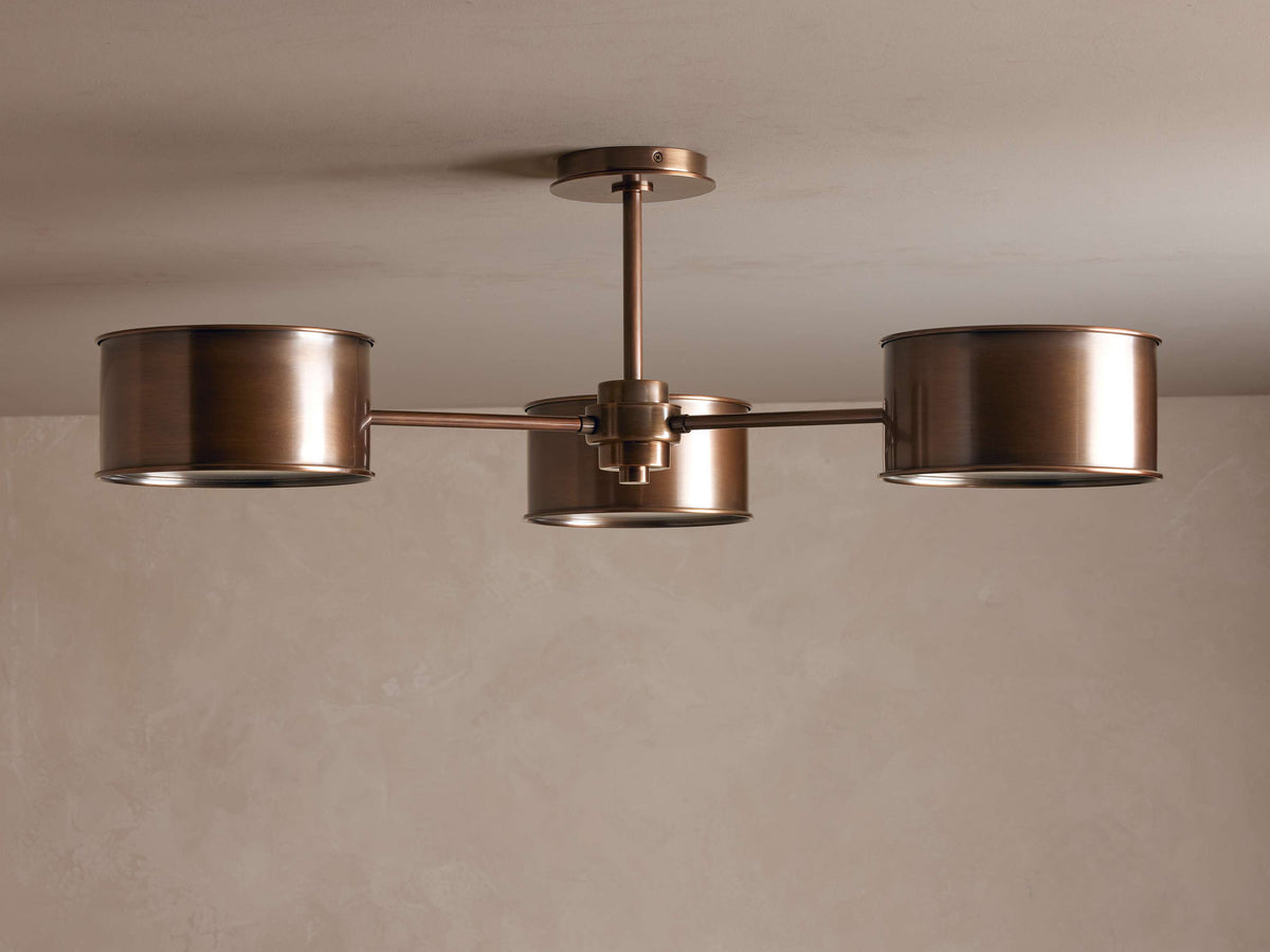 Daphne Metallic Flush Mount