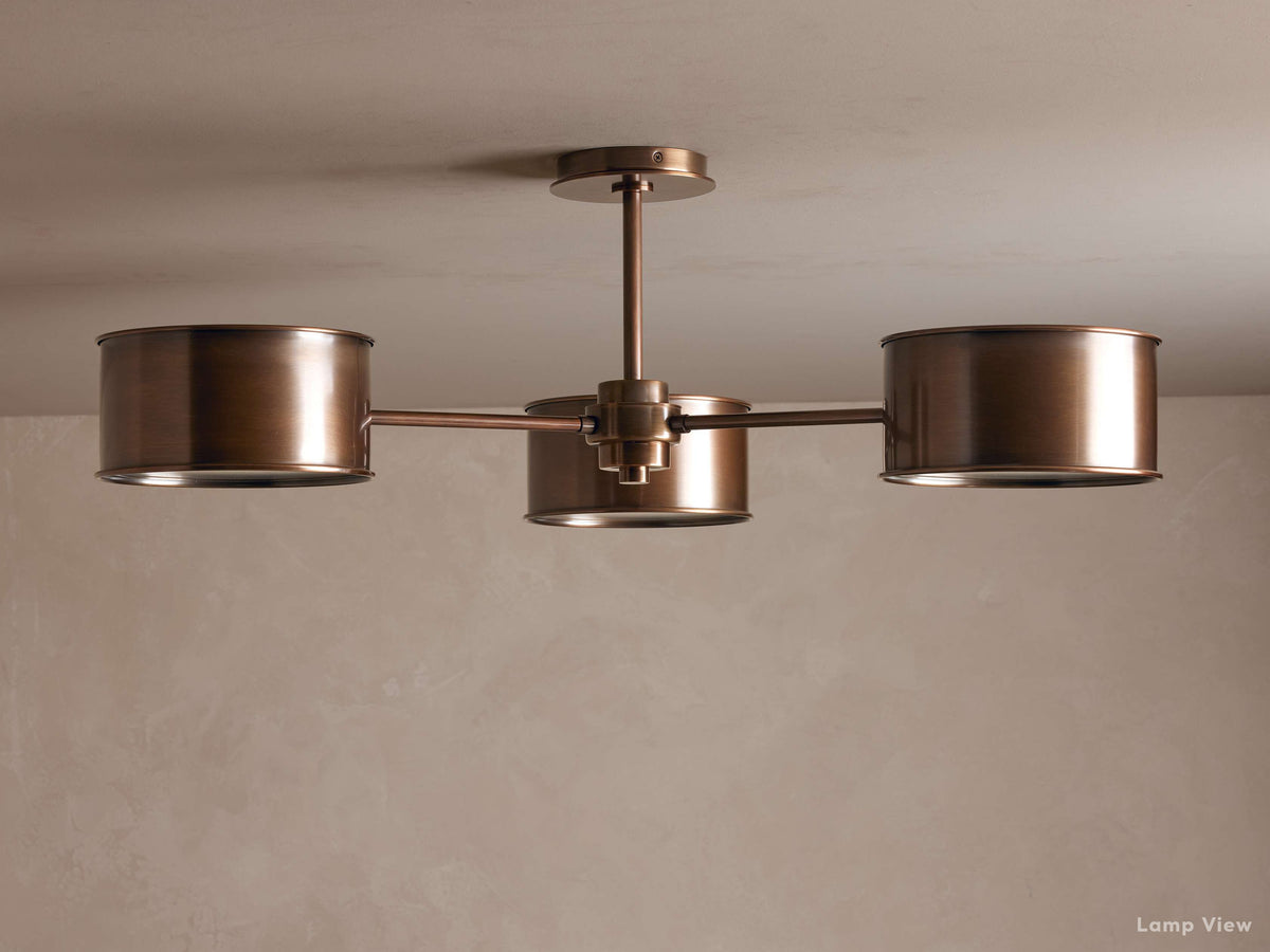 Daphne Metallic Flush Mount