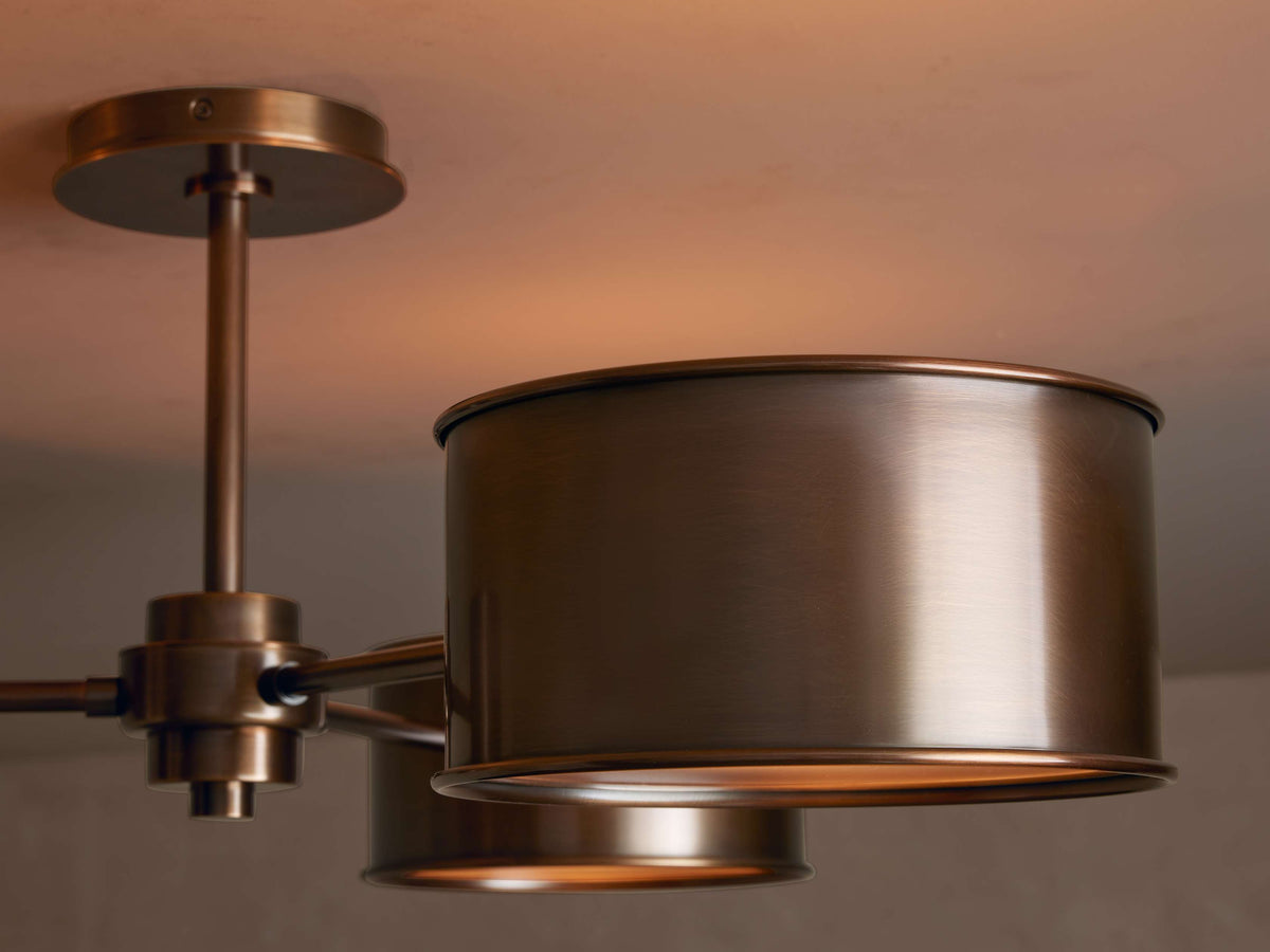 Daphne Metallic Flush Mount