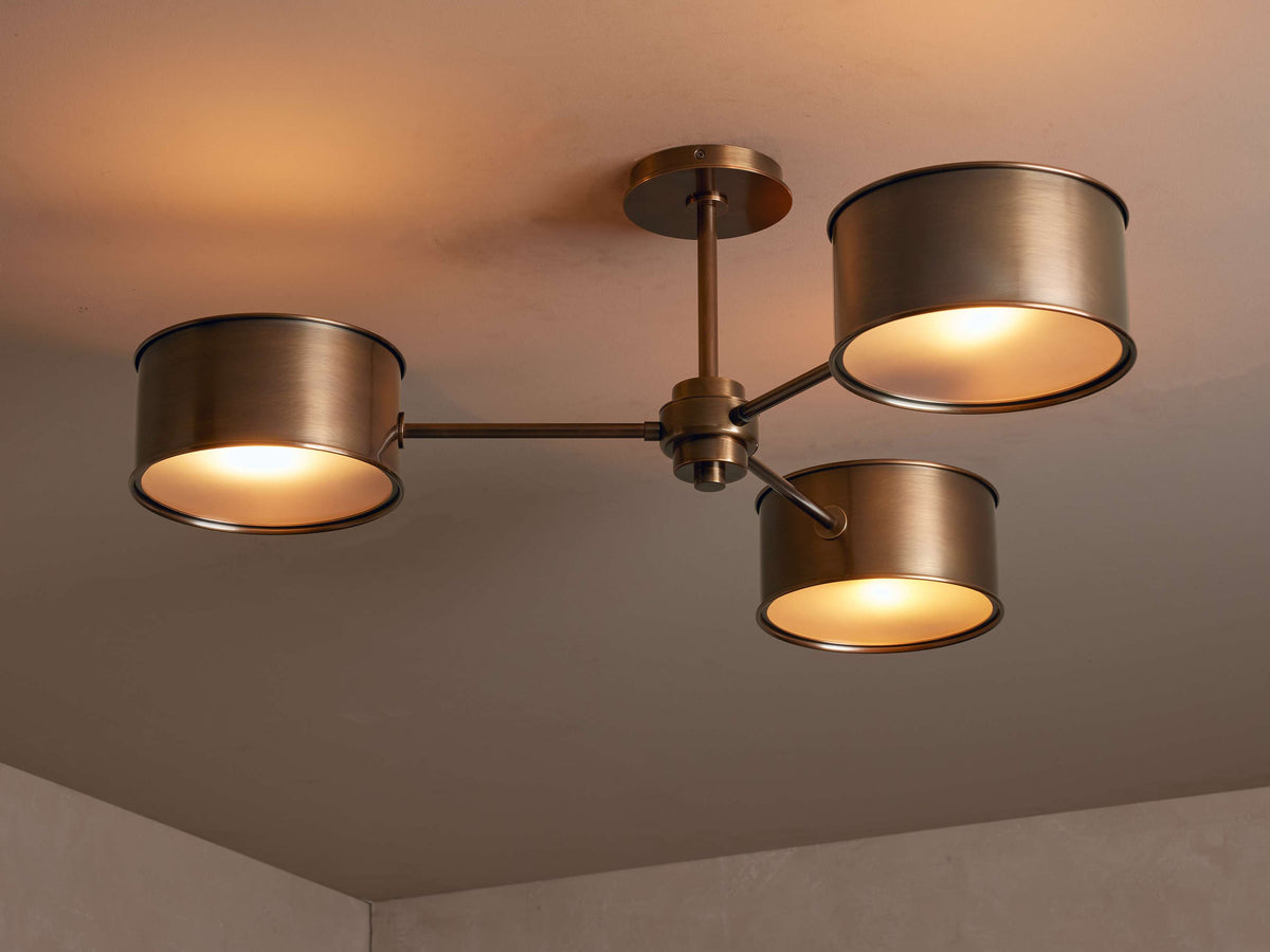 Daphne Metallic Flush Mount