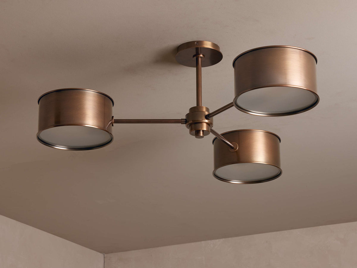 Daphne Metallic Flush Mount