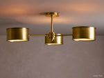 Daphne Metallic Flush Mount