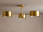 Daphne Metallic Flush Mount