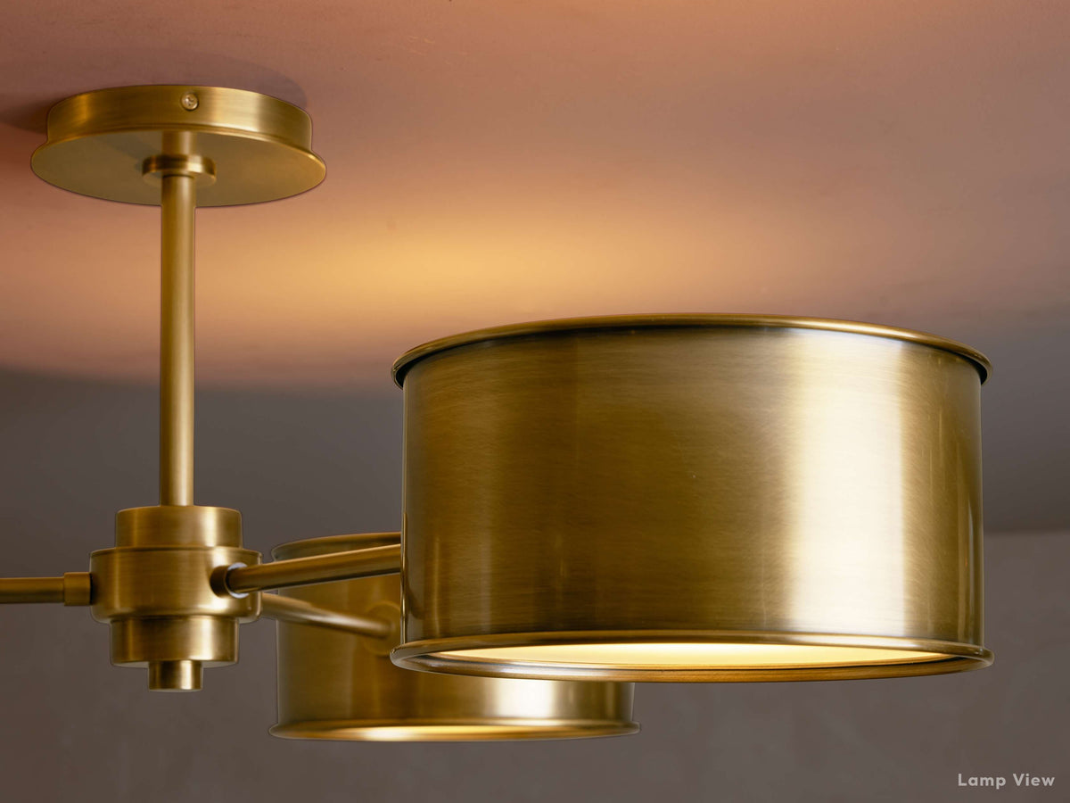 Daphne Metallic Flush Mount
