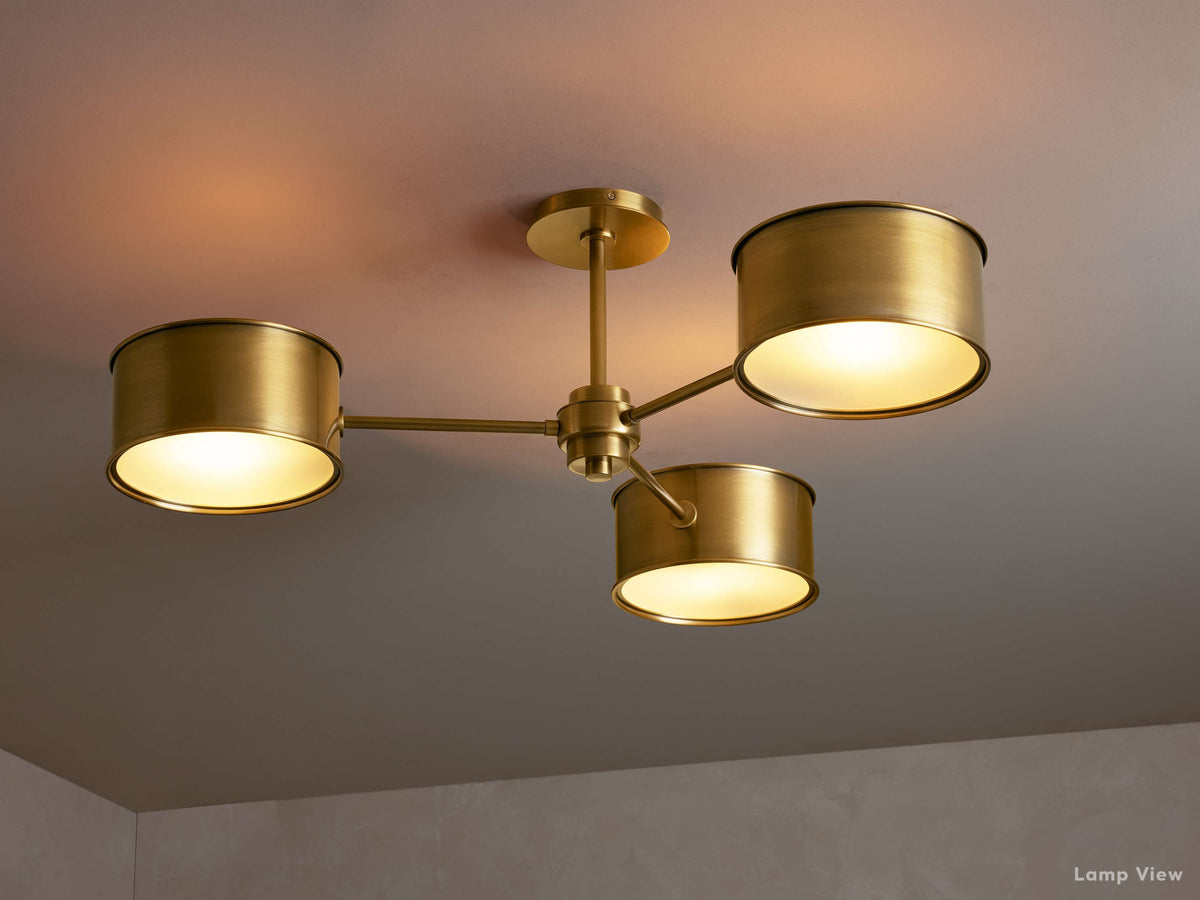 Daphne Metallic Flush Mount