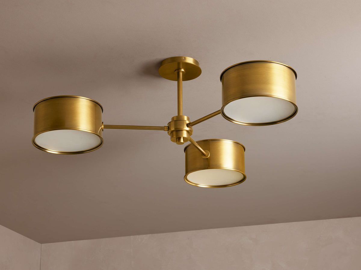 Daphne Metallic Flush Mount