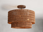 Paloma Breezy Rattan Flush Mount
