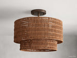 Paloma Breezy Rattan Flush Mount