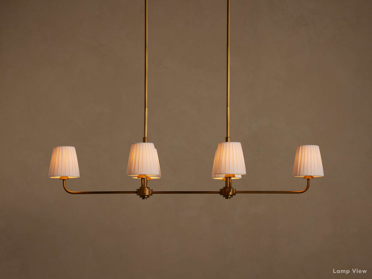 Adria Diffused Torch Double Linear Chandelier