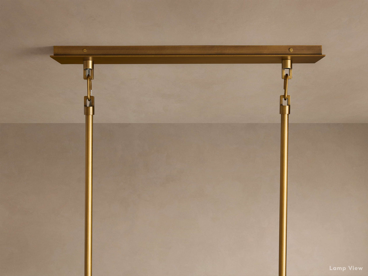 Adria Diffused Torch Double Linear Chandelier