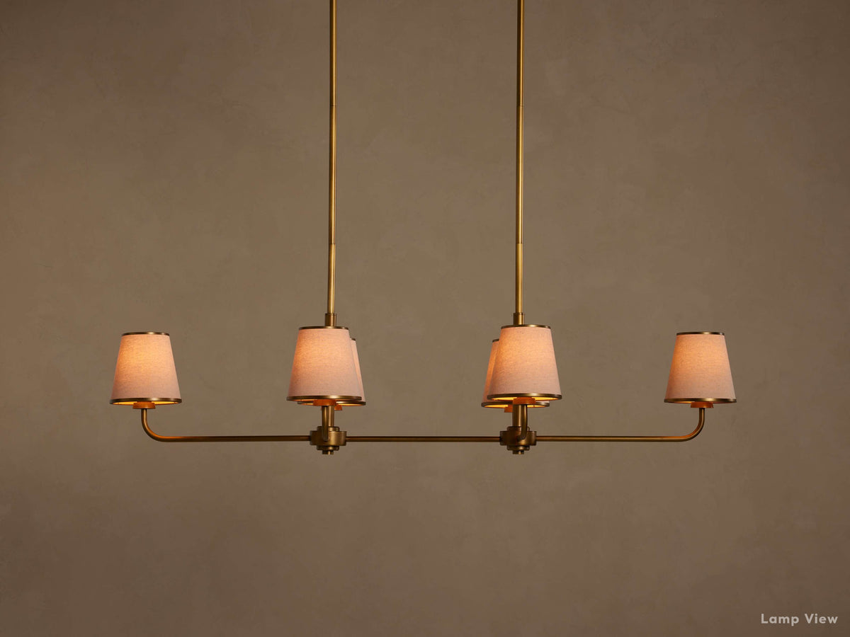 Adria Diffused Torch Double Linear Chandelier