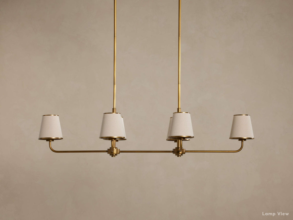 Adria Diffused Torch Double Linear Chandelier