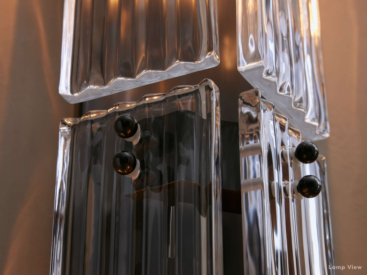 Delsie Grooved Glass Wall Sconce