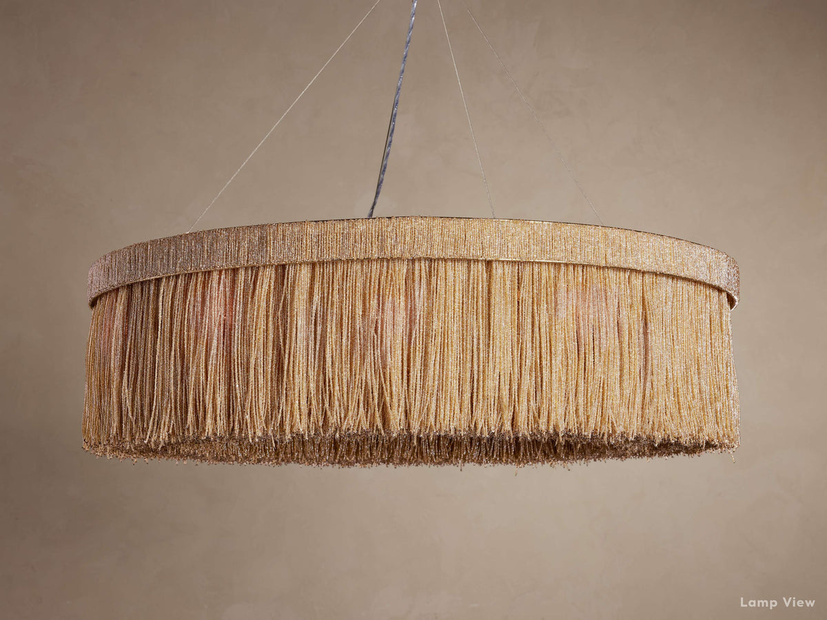 Romilly Glass Tassel Round Chandelier