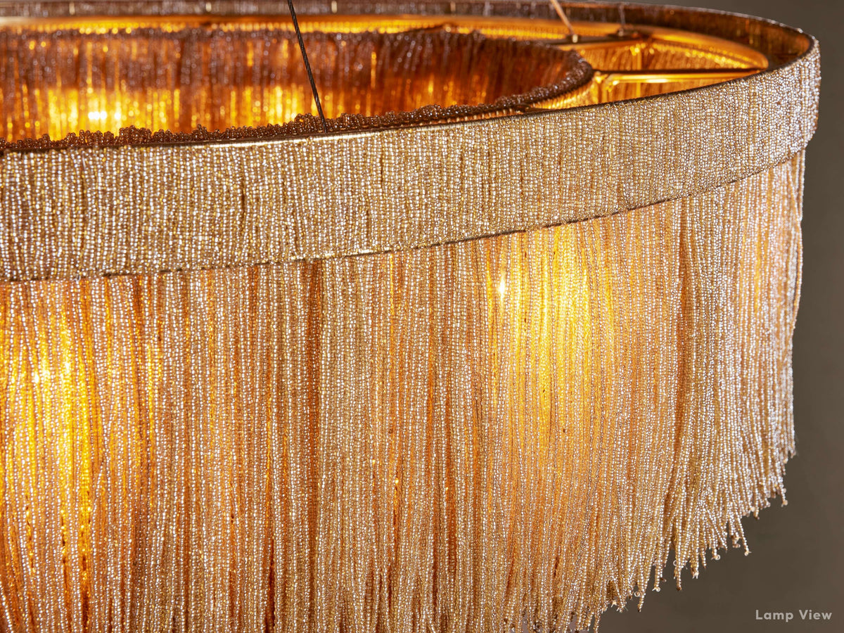 Romilly Glass Tassel Round Chandelier