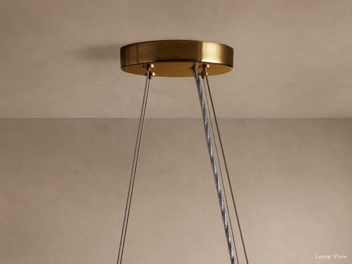 Romilly Glass Tassel Round Chandelier