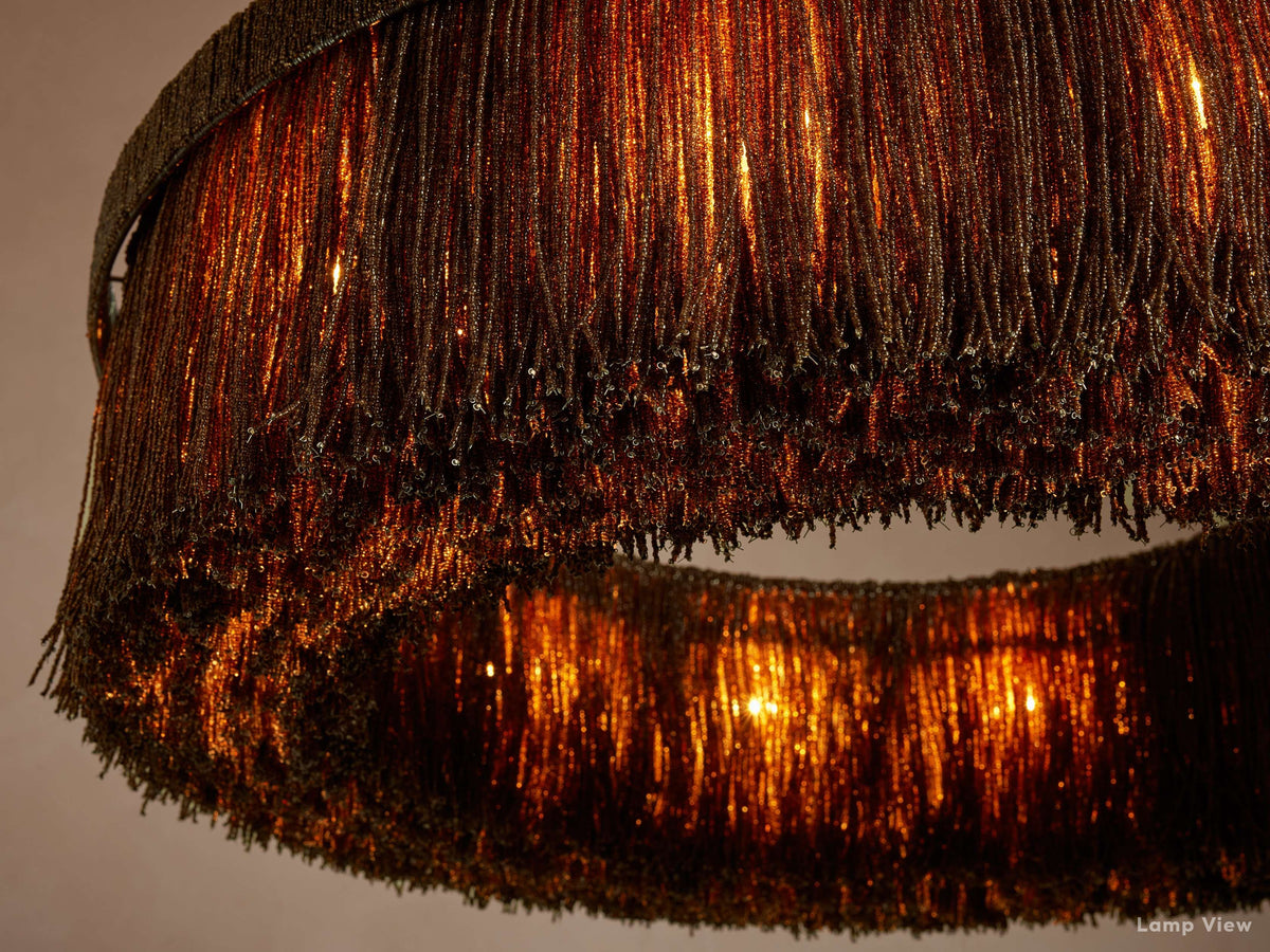 Romilly Glass Tassel Round Chandelier