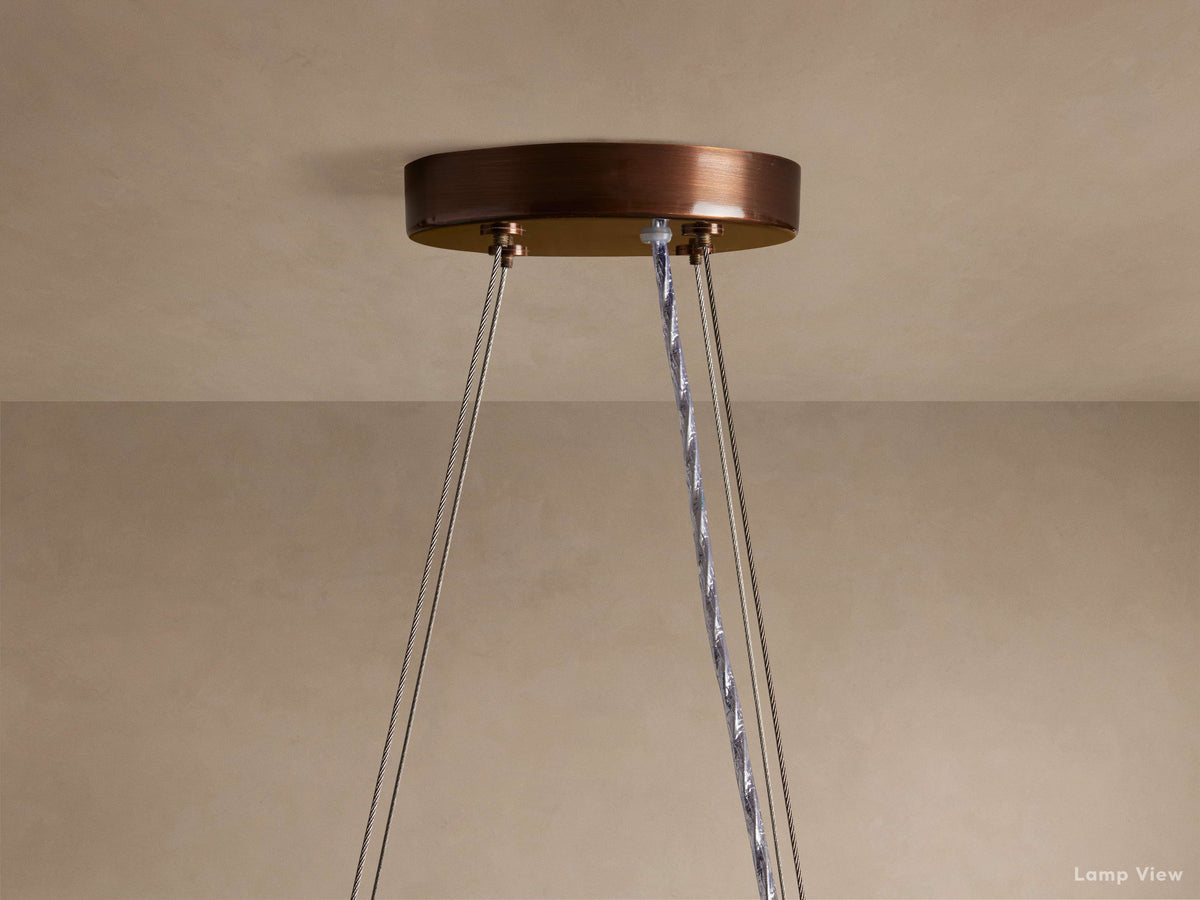 Romilly Glass Tassel Round Chandelier