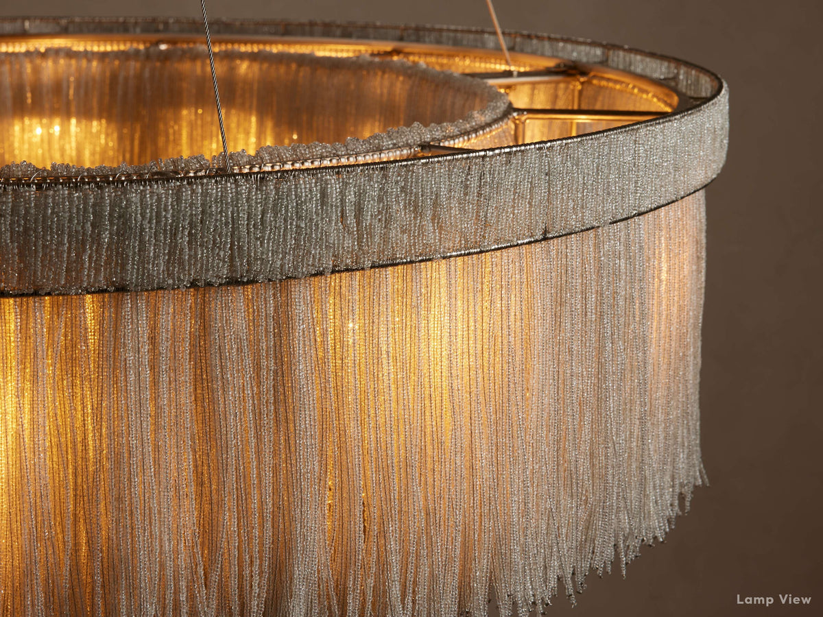 Romilly Glass Tassel Round Chandelier