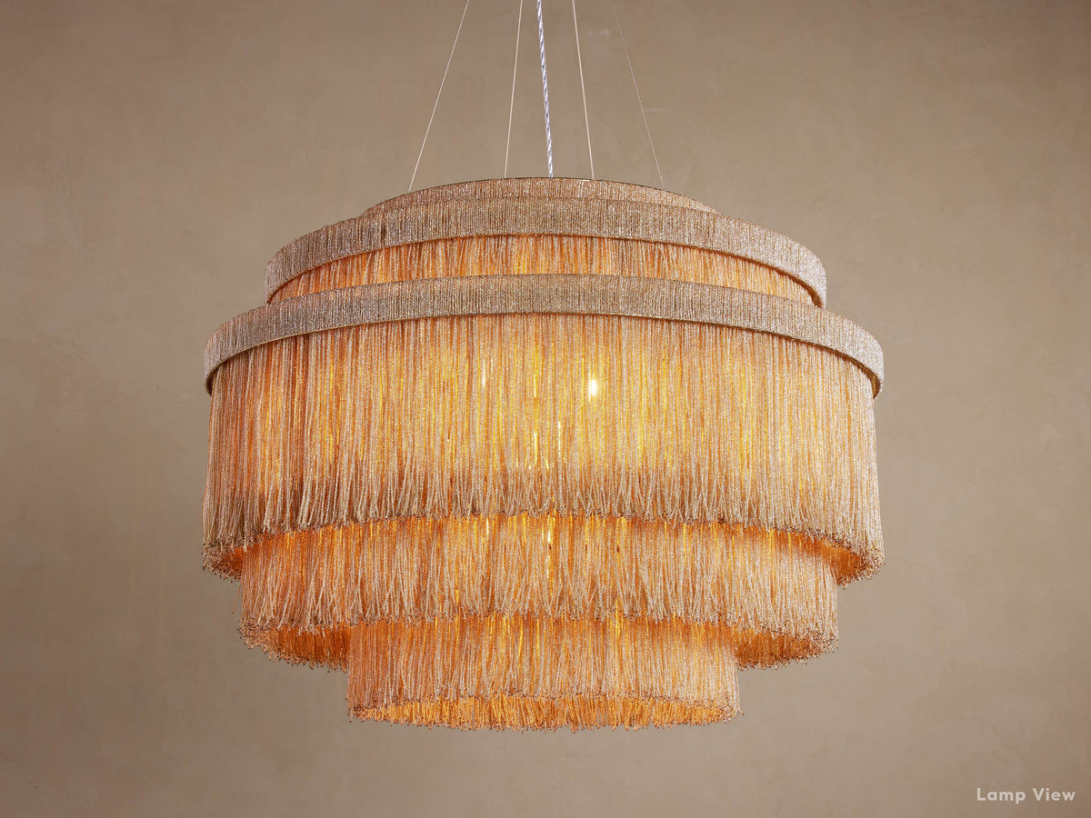 Romilly Glass Tassel Tiered Chandelier