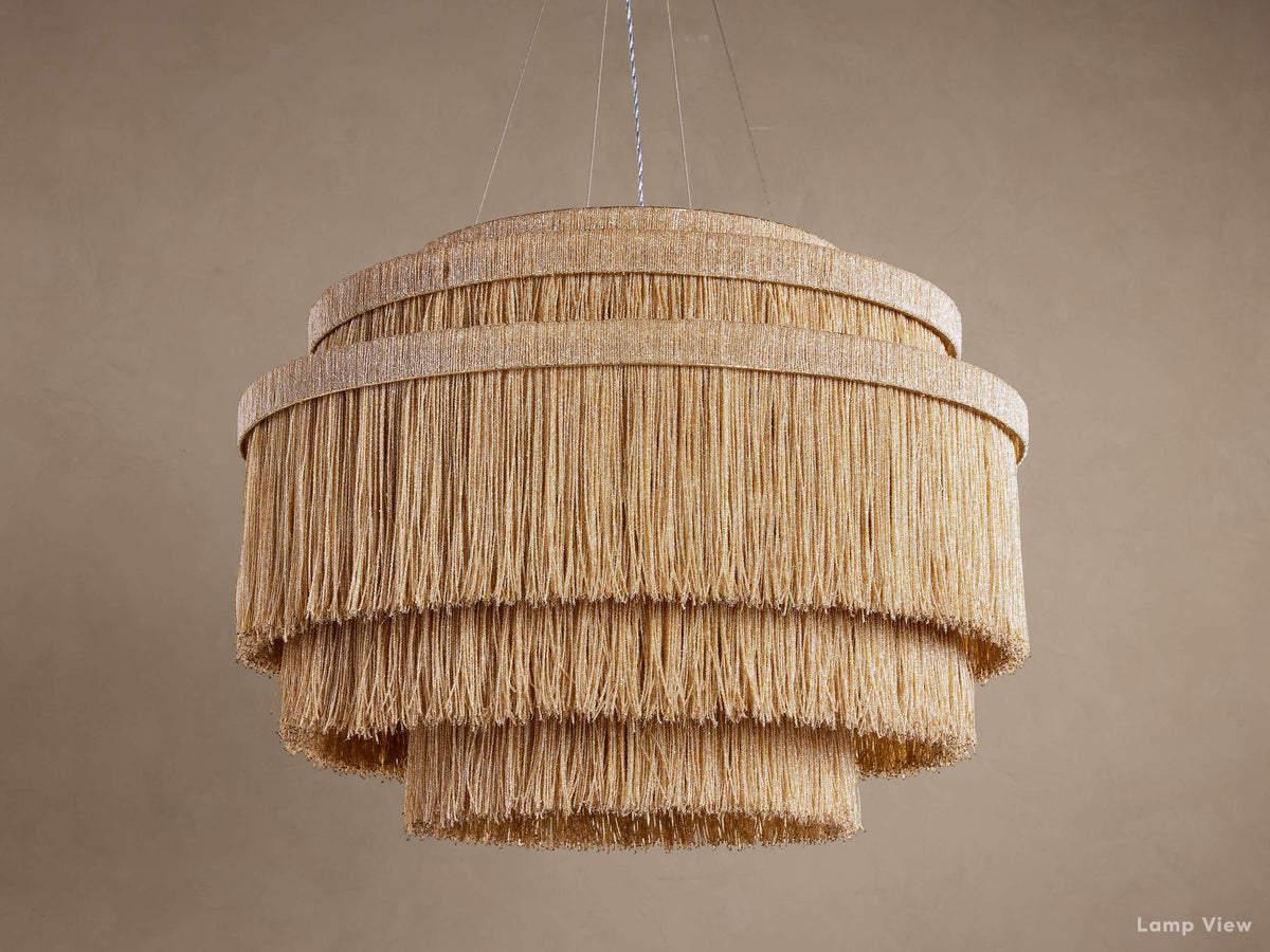Romilly Glass Tassel Tiered Chandelier