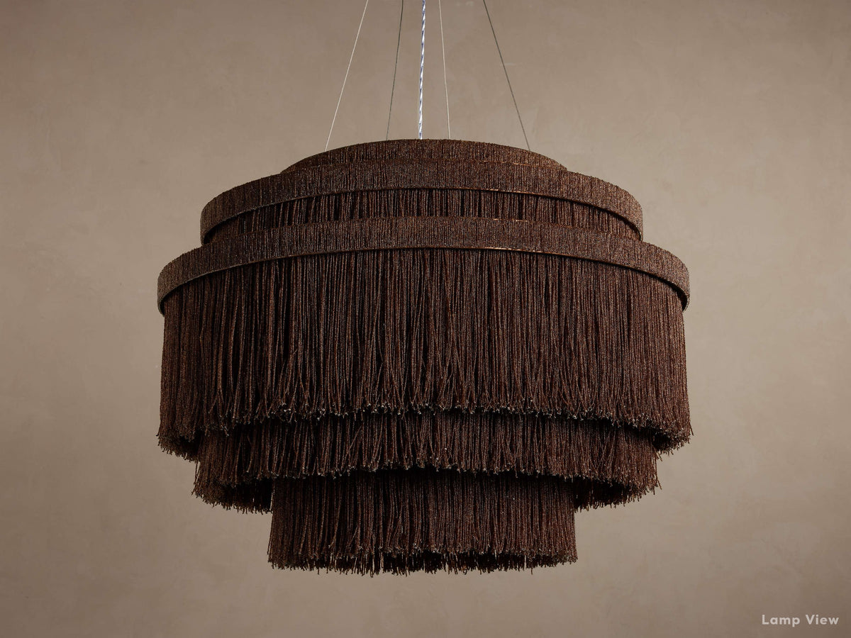 Romilly Glass Tassel Tiered Chandelier