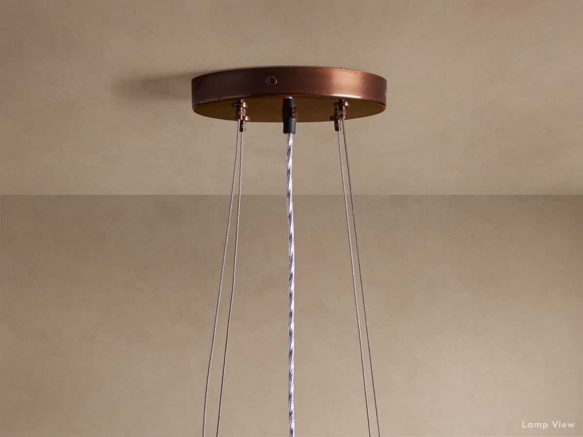 Romilly Glass Tassel Tiered Chandelier