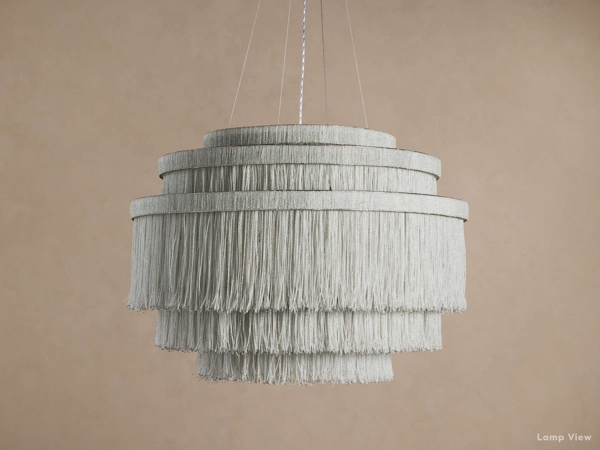 Romilly Glass Tassel Tiered Chandelier