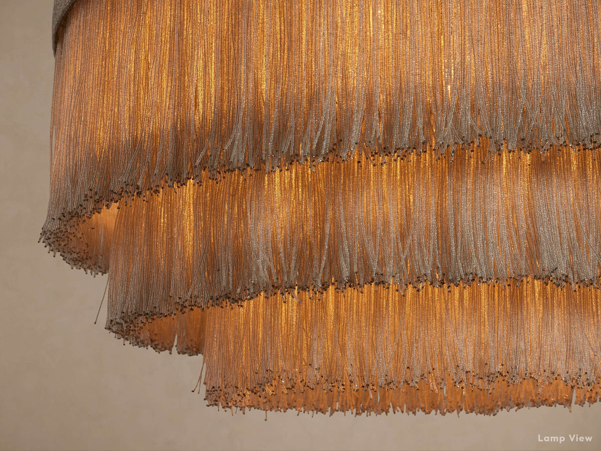 Romilly Glass Tassel Tiered Chandelier