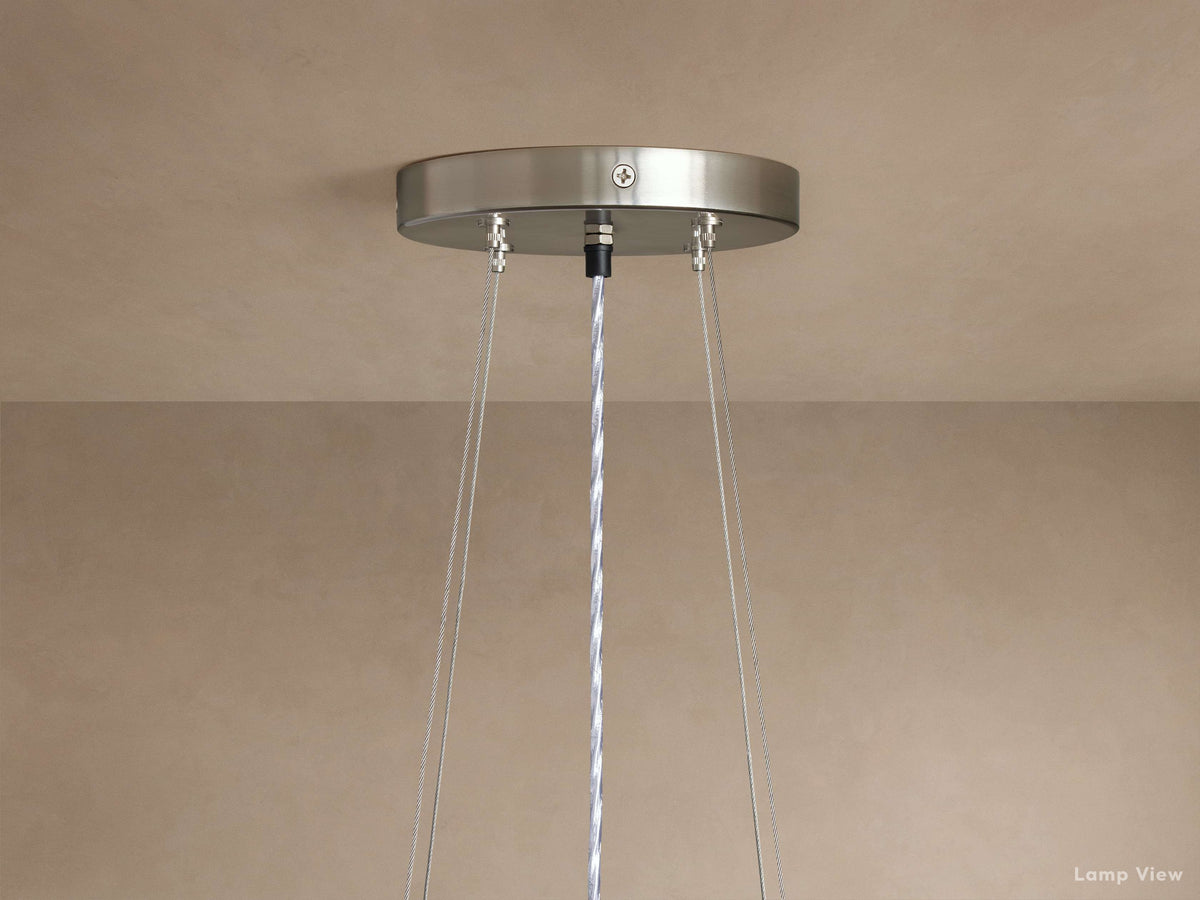 Romilly Glass Tassel Tiered Chandelier